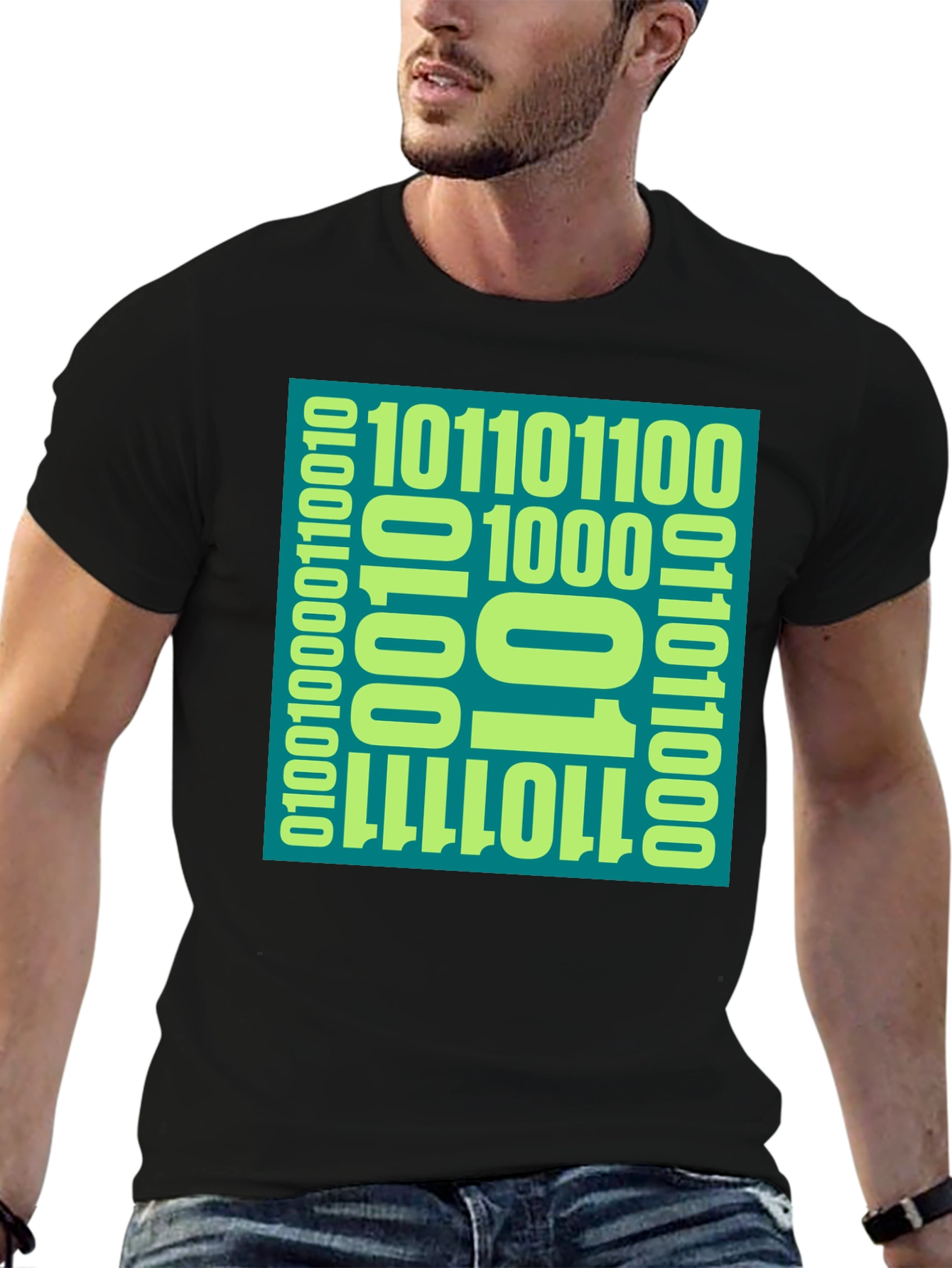 Binary Code Graphic Tee - Programmer Style
