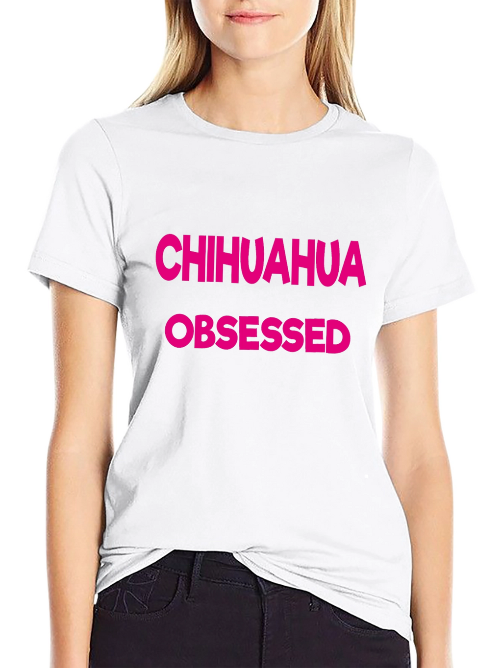Chihuahua Obsessed Graphic Tee - Black