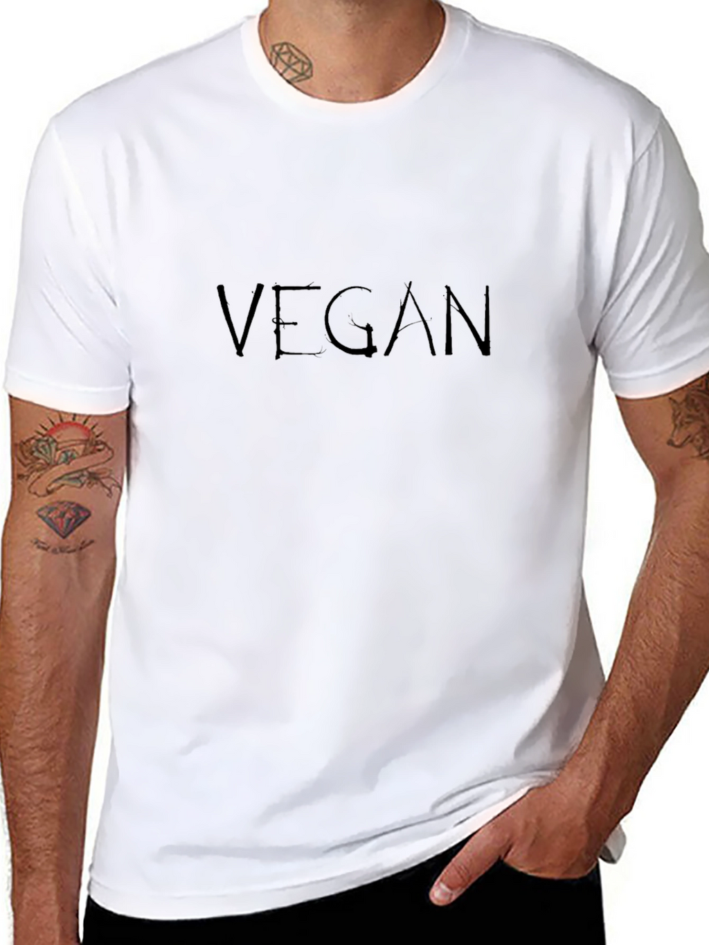 Vegan T-Shirt - Stylish & Comfortable Black Tee