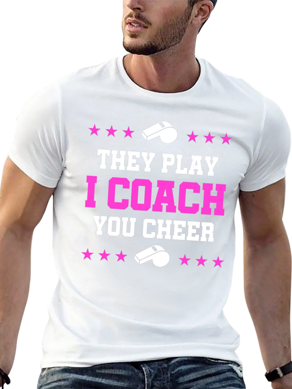 They Play I Coach You Cheer T-Shirt