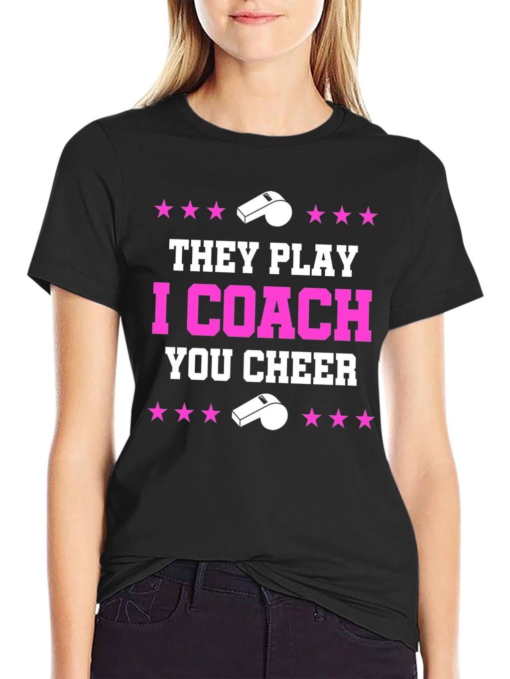 They Play I Coach You Cheer T-Shirt