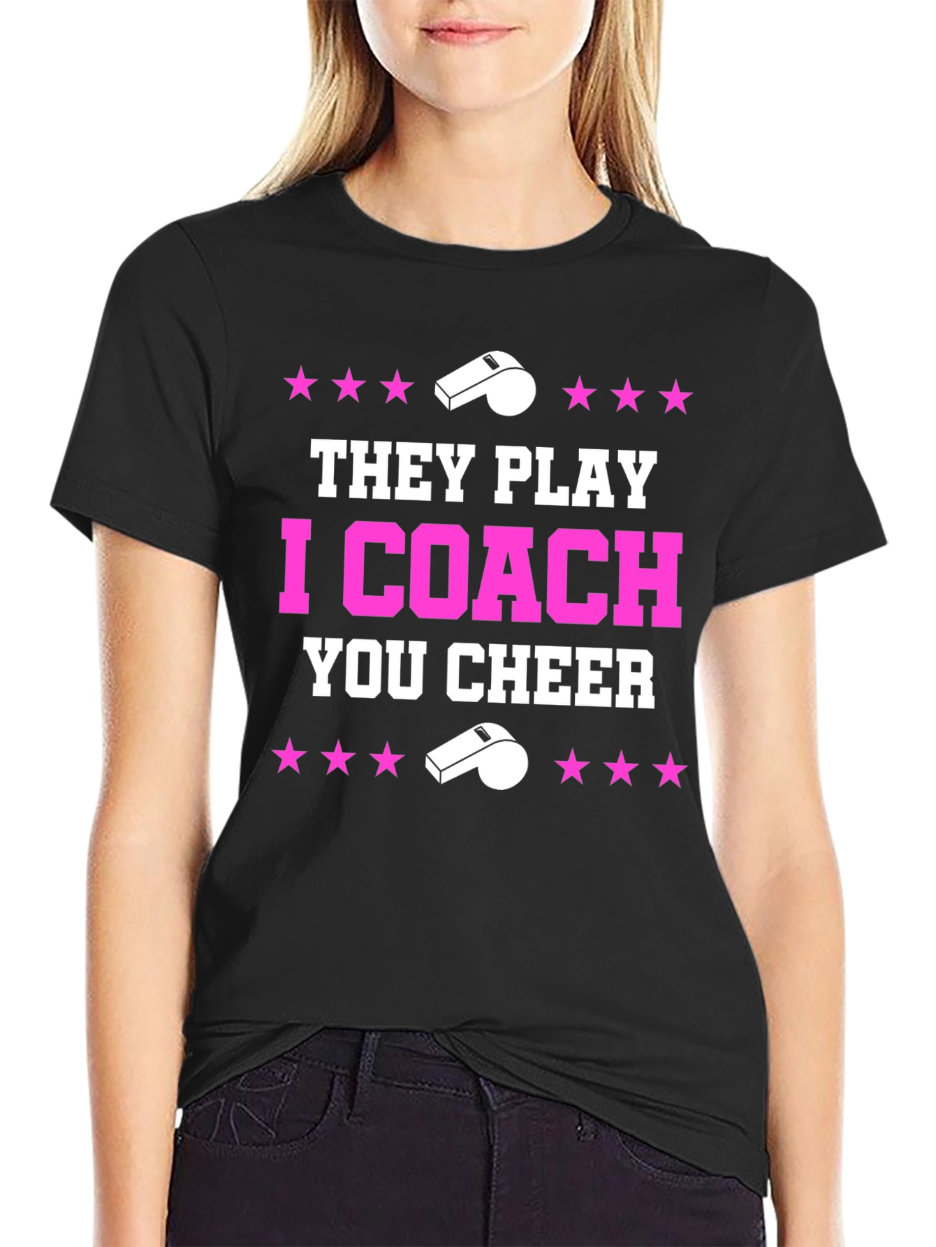 They Play I Coach You Cheer T-Shirt