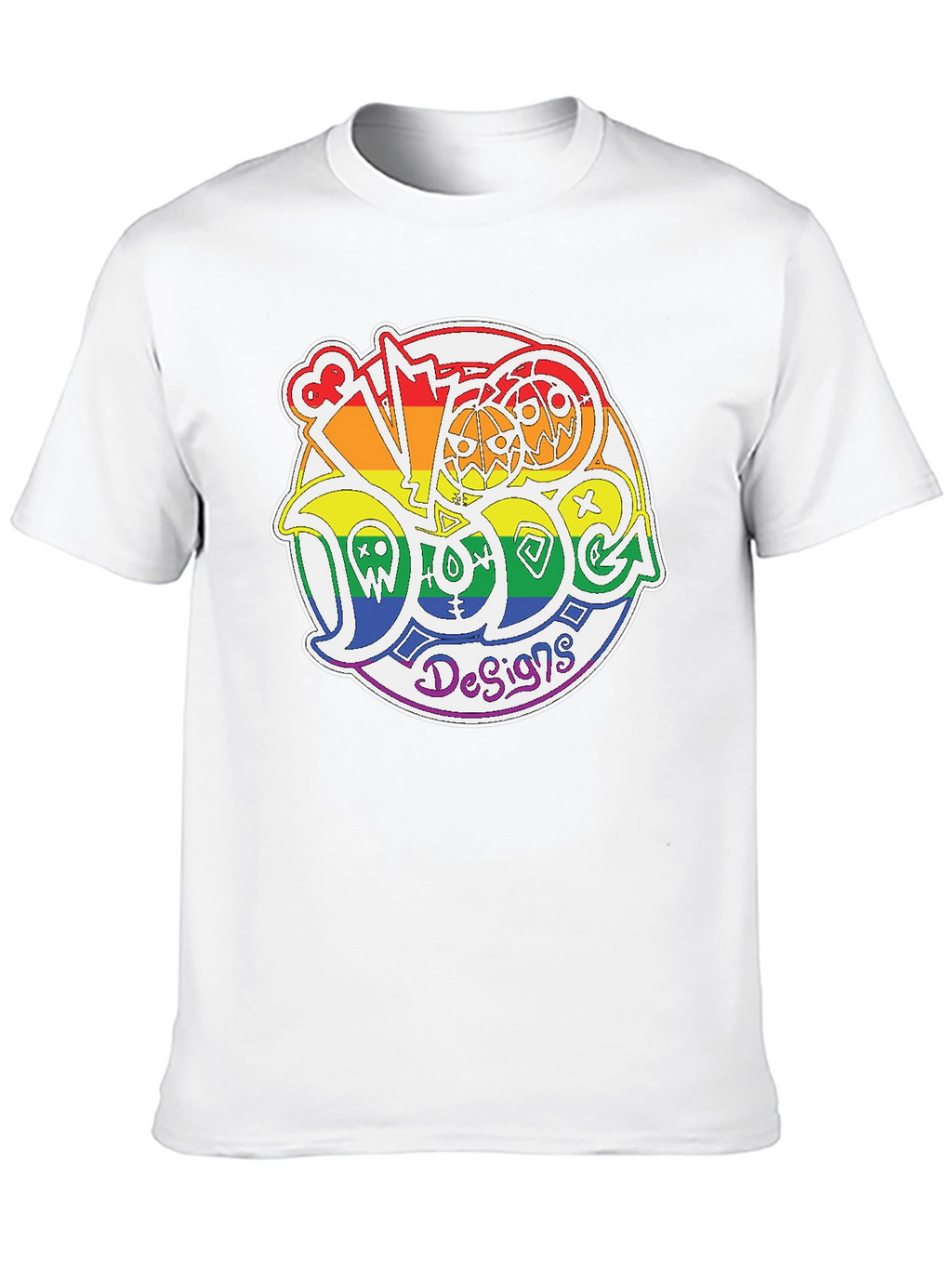 Rainbow Doodle Design T-Shirt