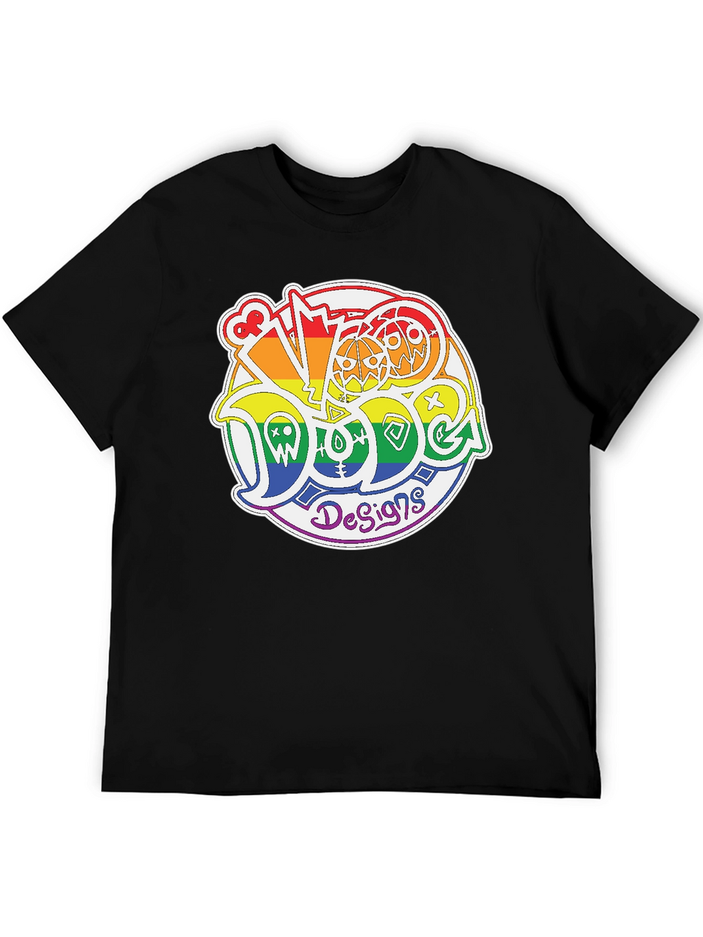 Rainbow Doodle Design T-Shirt