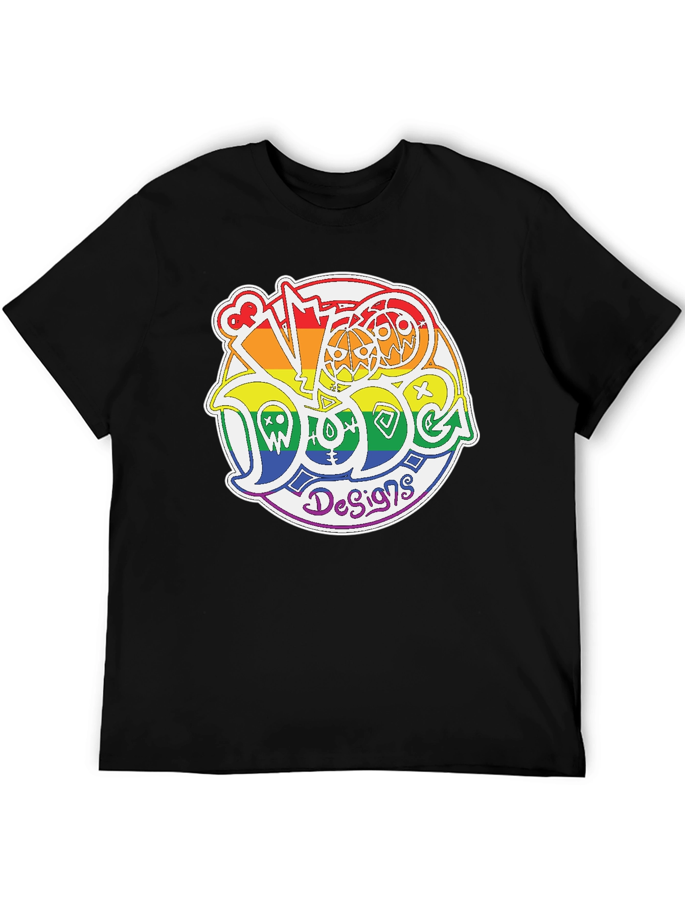 Rainbow Doodle Design T-Shirt