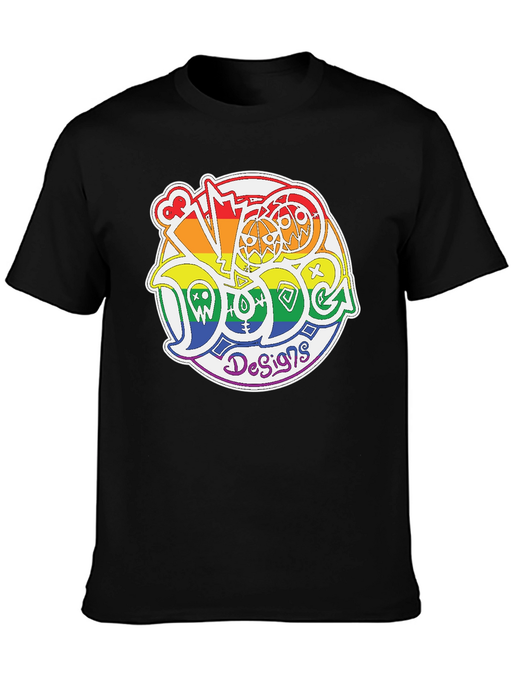 Rainbow Doodle Design T-Shirt