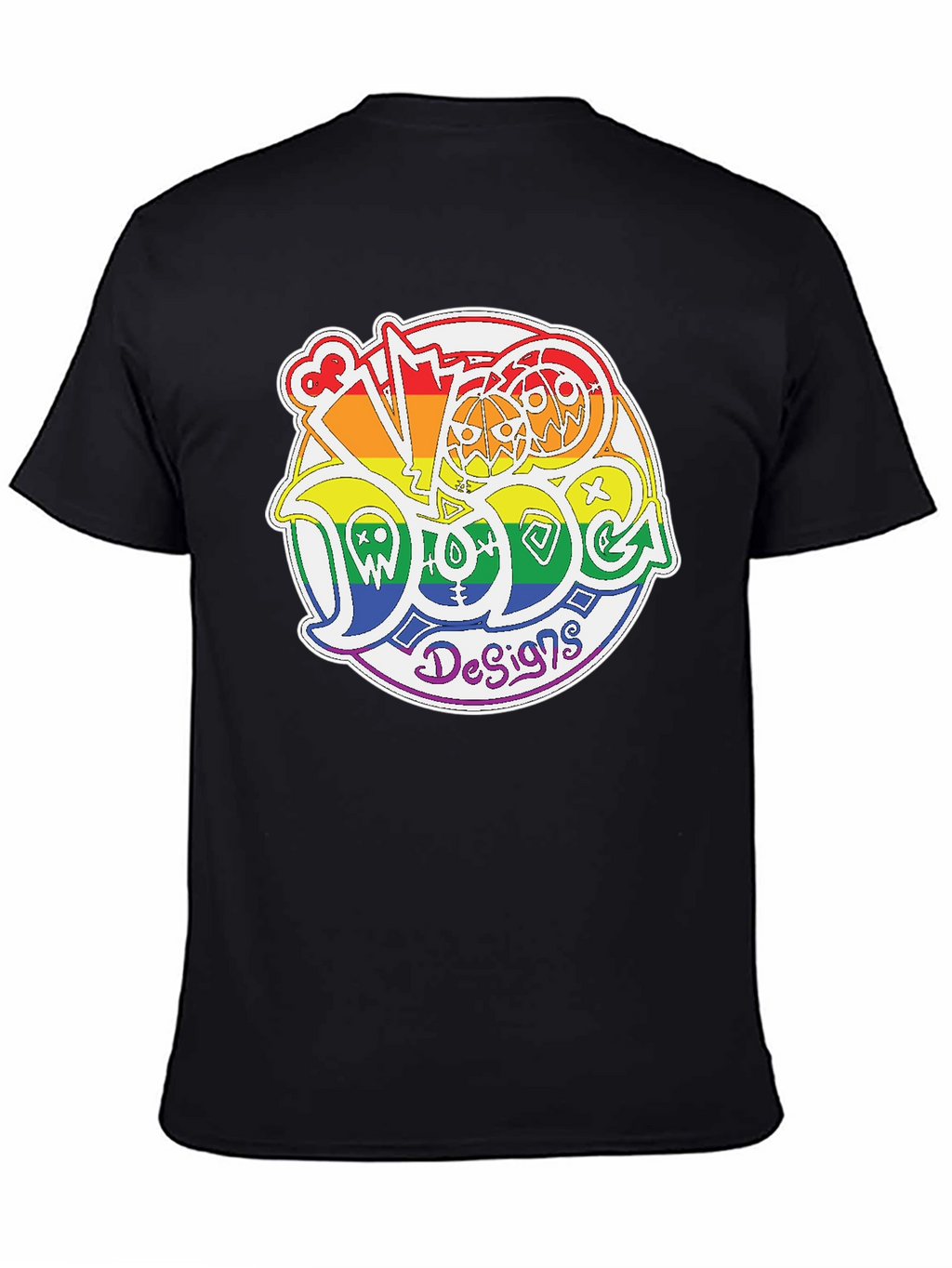 Rainbow Doodle Design T-Shirt