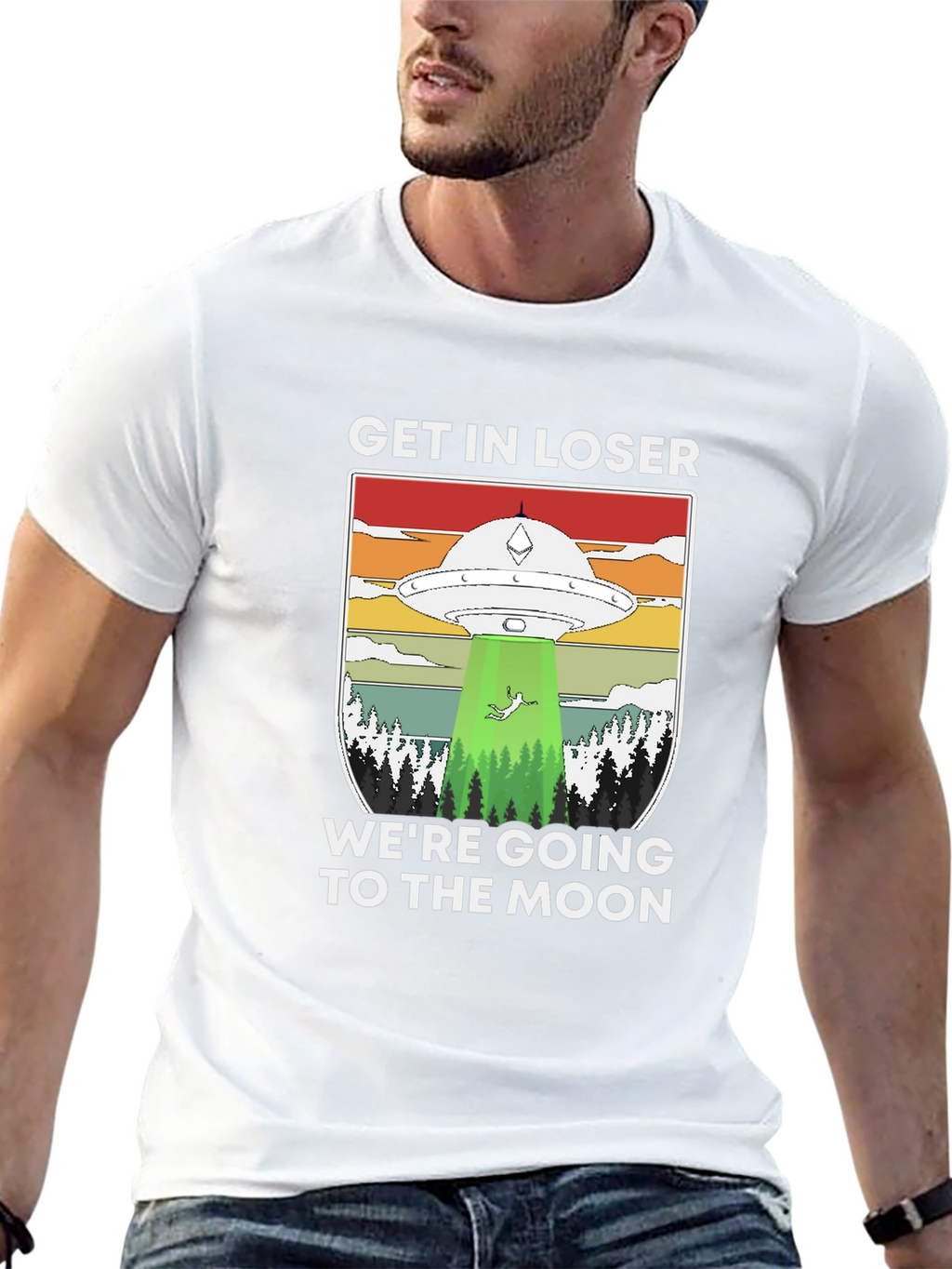 Get In Loser UFO T-Shirt - Moon Trip
