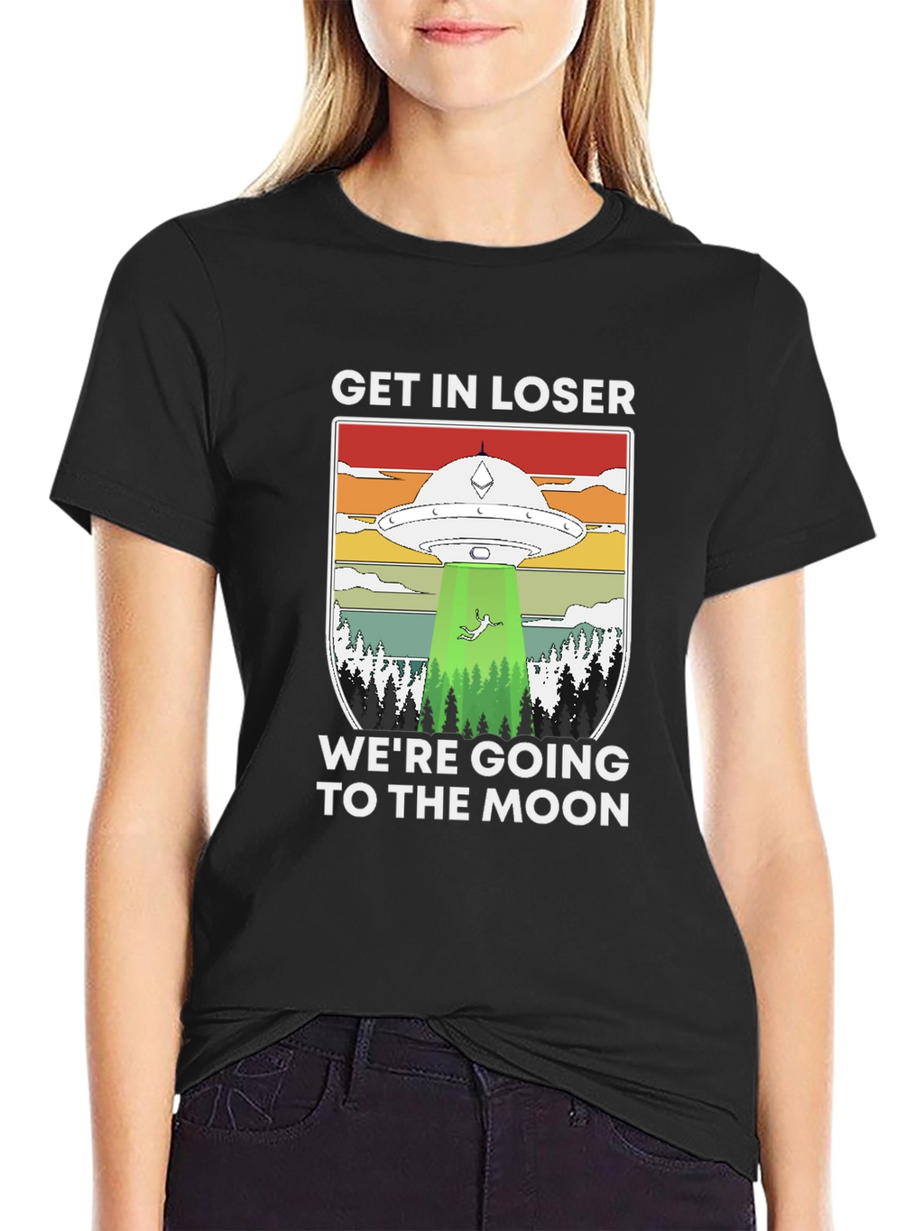 Get In Loser UFO T-Shirt - Moon Trip