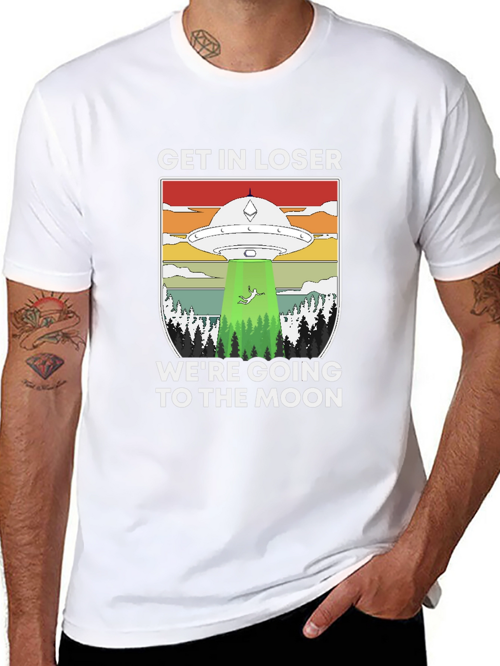 Get In Loser UFO T-Shirt - Moon Trip