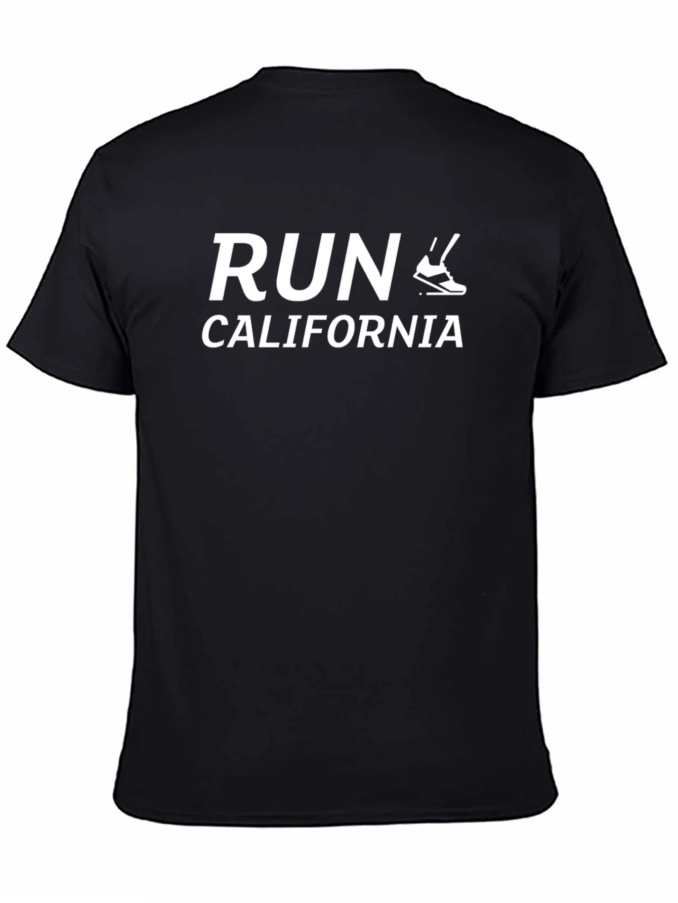 Run California Graphic T-Shirt - Black