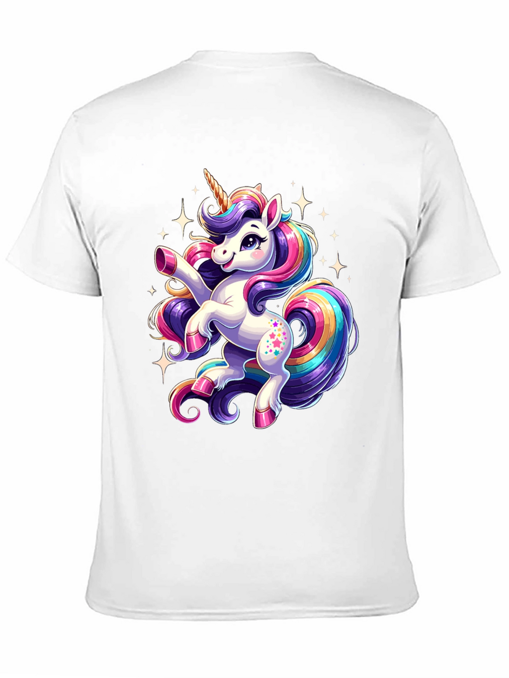 Magical Unicorn Graphic Tee - Black