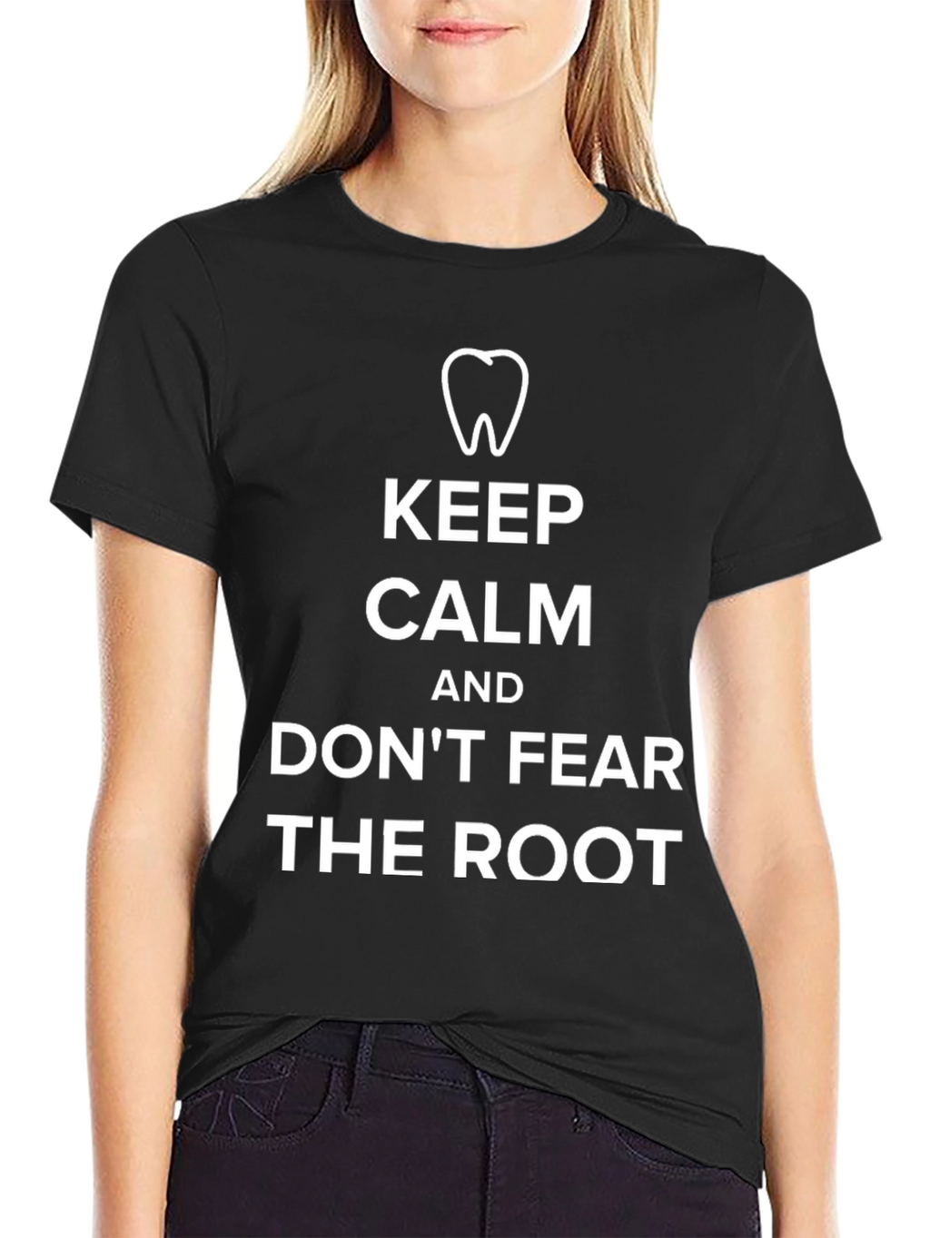 Keep Calm and Dont Fear The Root Black T-Shirt