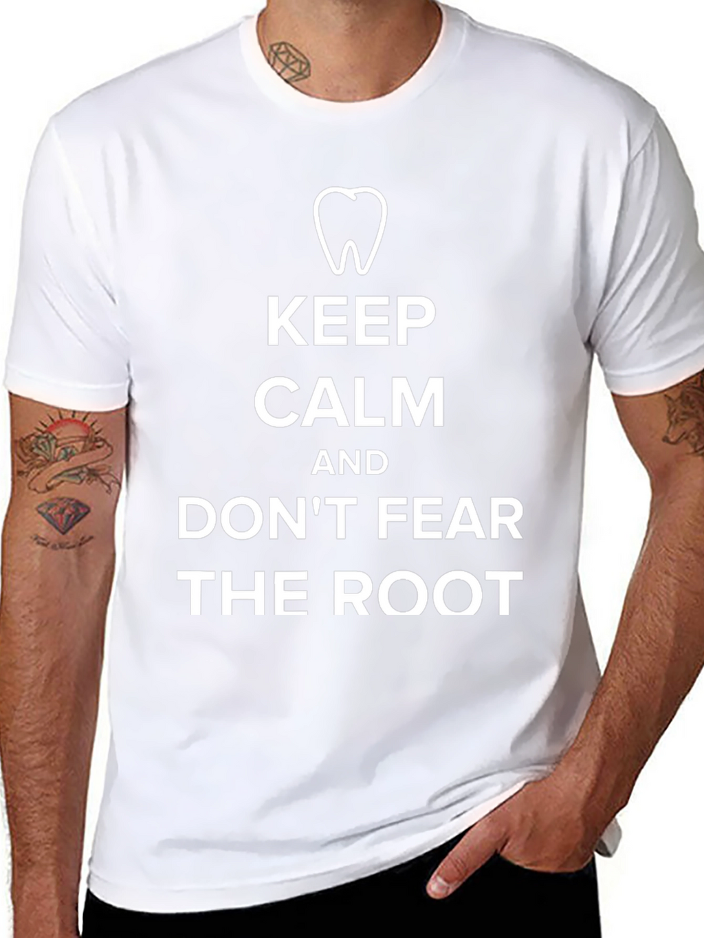 Keep Calm and Dont Fear The Root Black T-Shirt