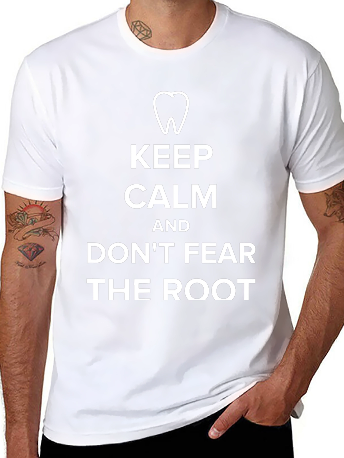 Keep Calm and Dont Fear The Root Black T-Shirt