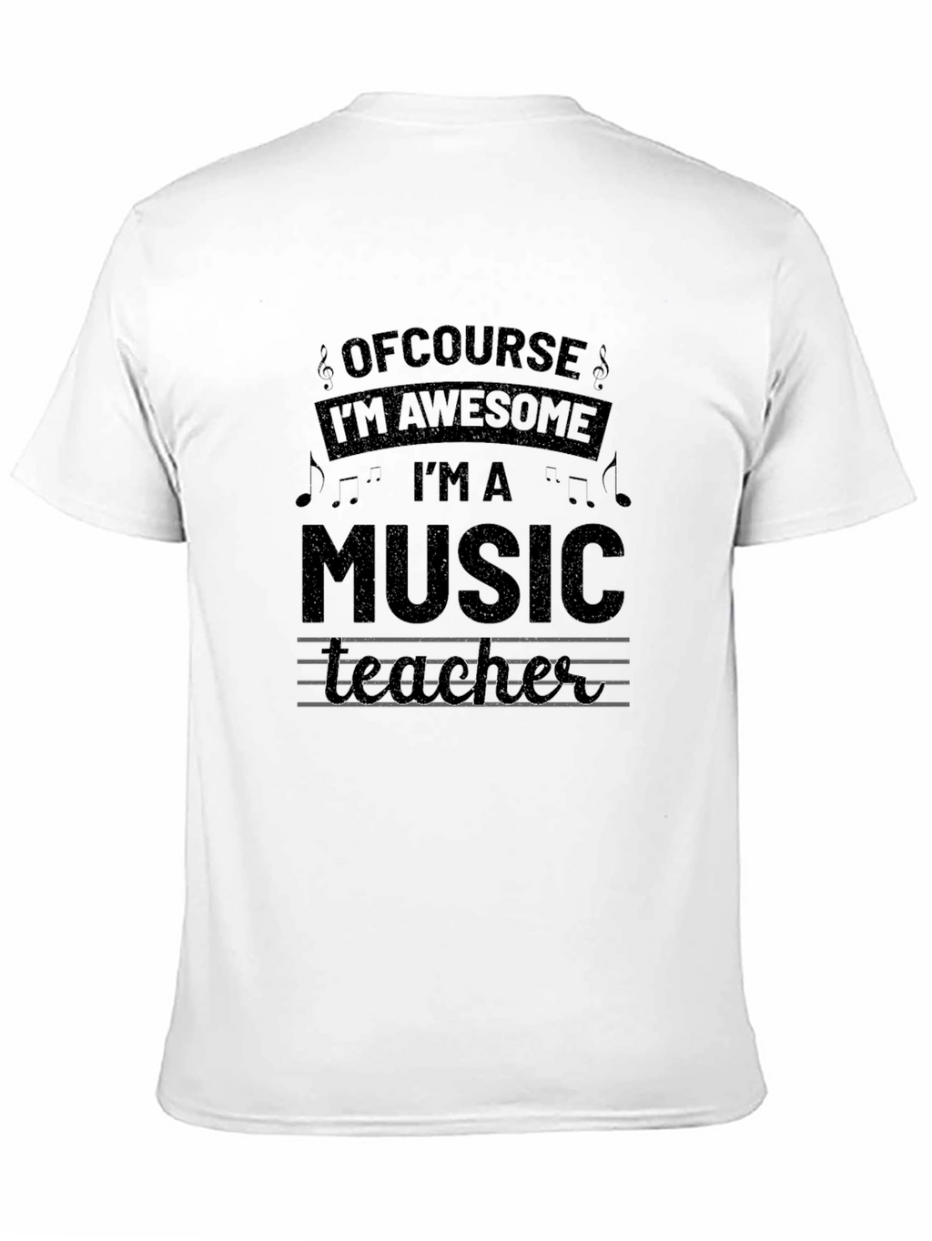 Awesome Music Teacher Black Graphic Tee