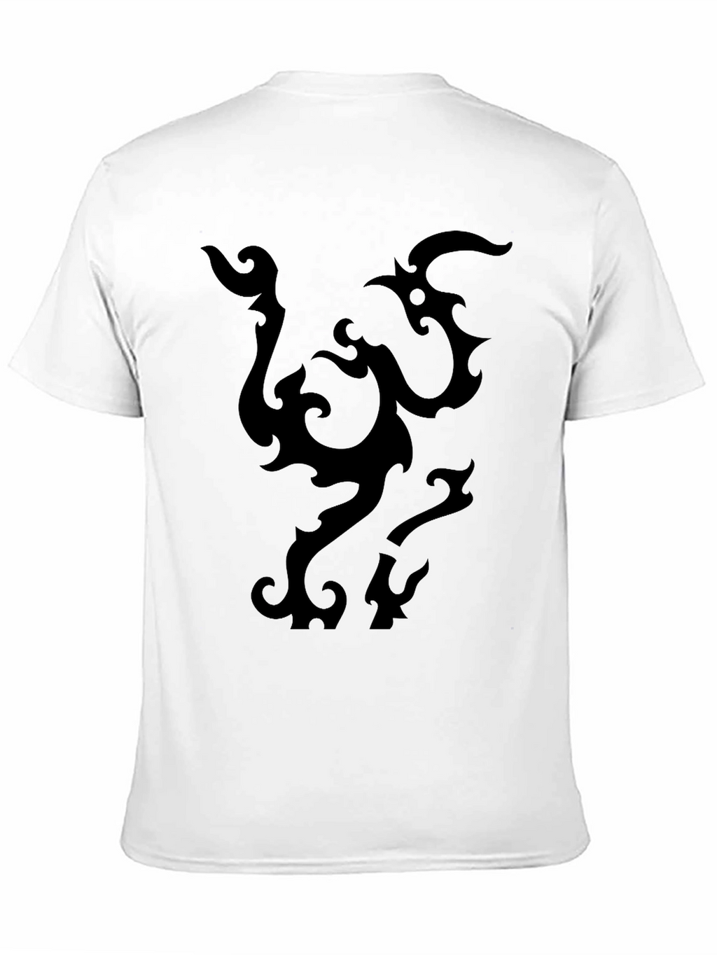 Black Tribal Design T-Shirt