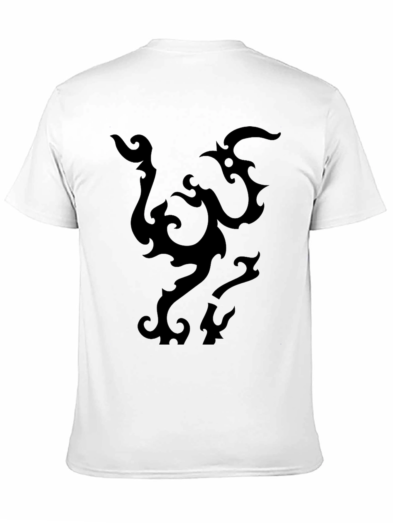 Black Tribal Design T-Shirt