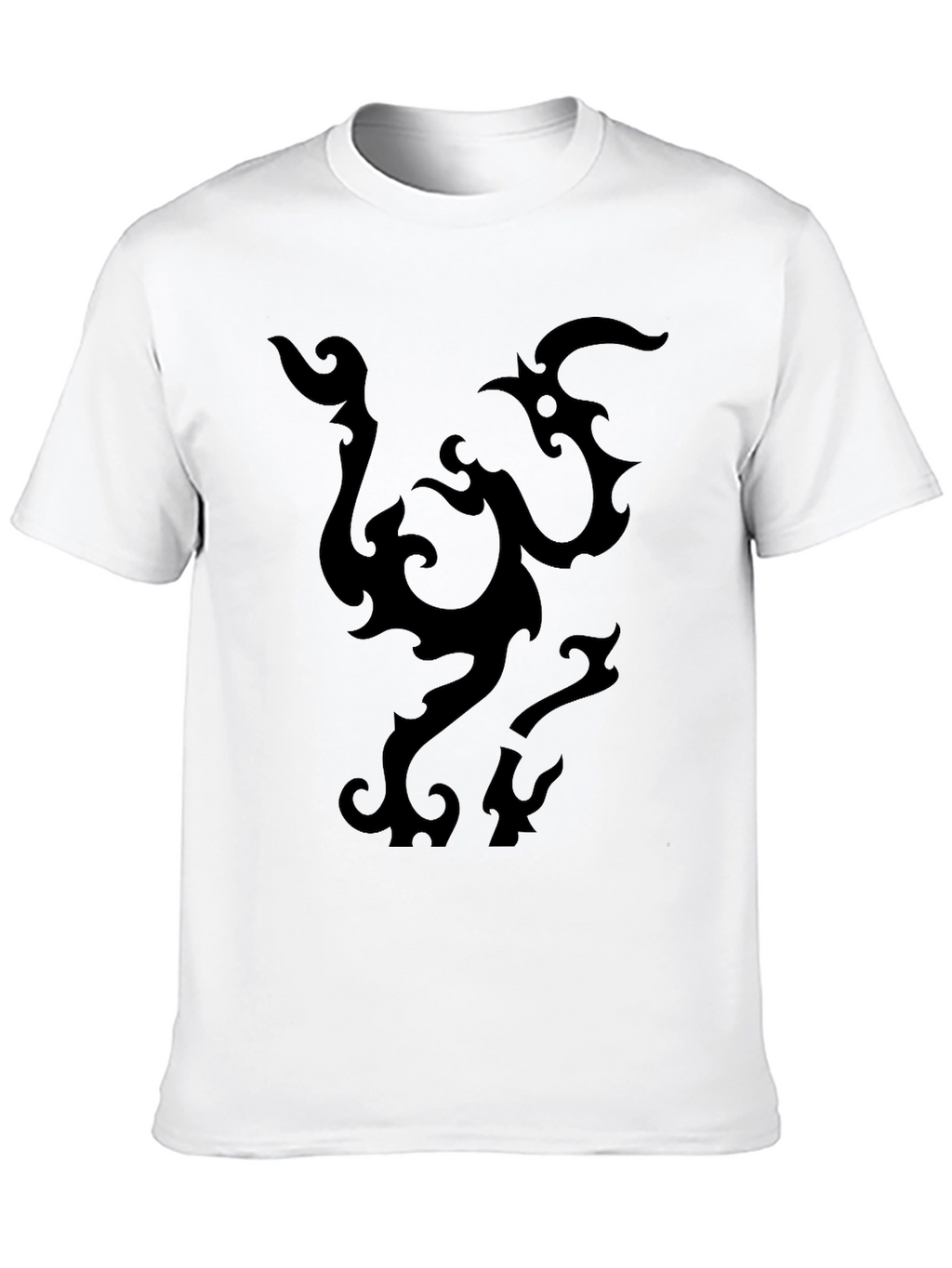 Black Tribal Design T-Shirt