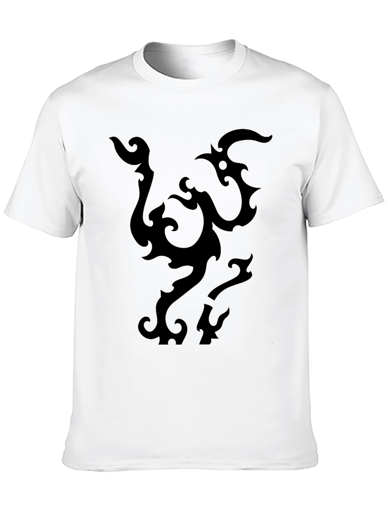 Black Tribal Design T-Shirt