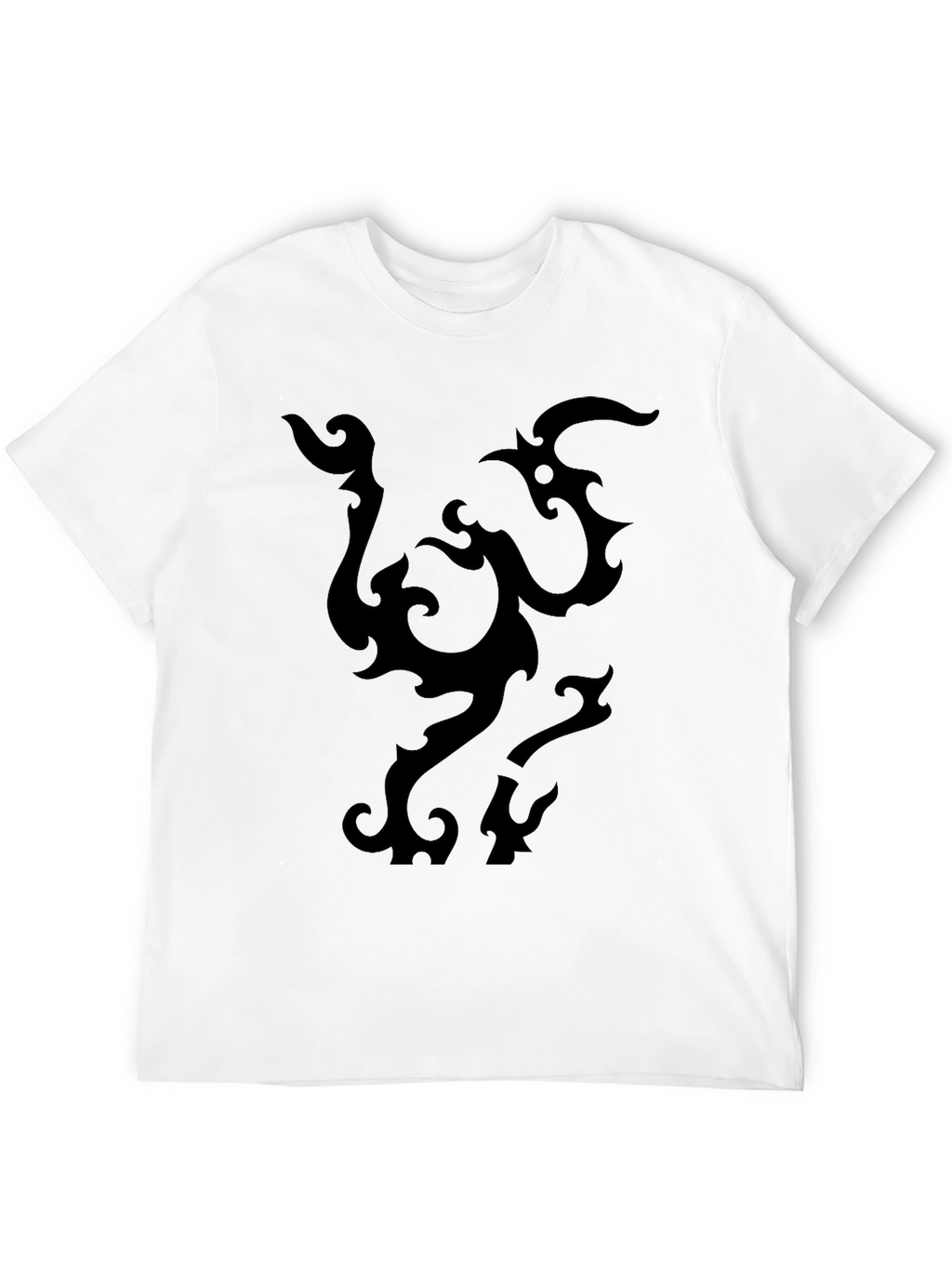 Black Tribal Design T-Shirt