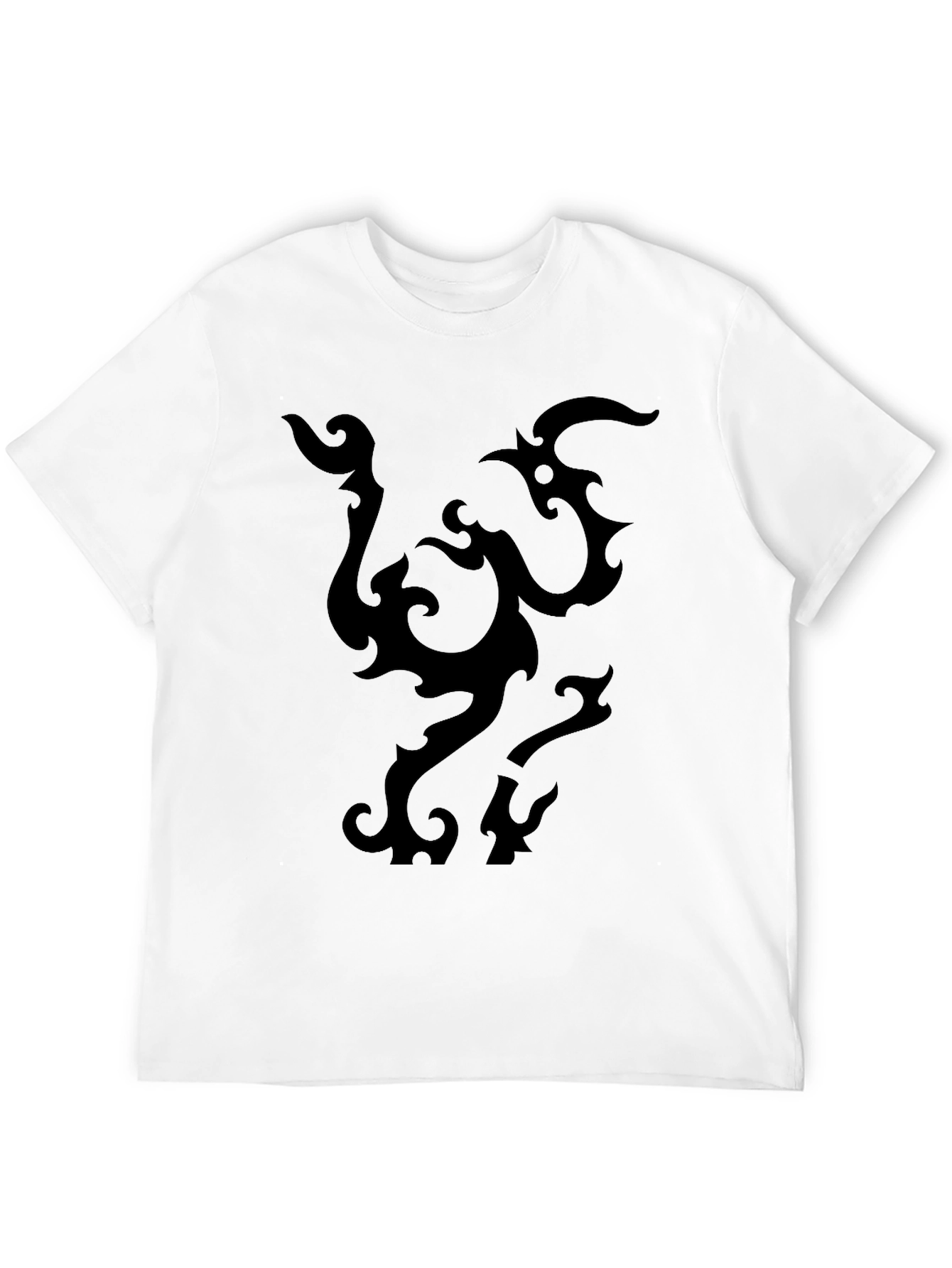 Black Tribal Design T-Shirt
