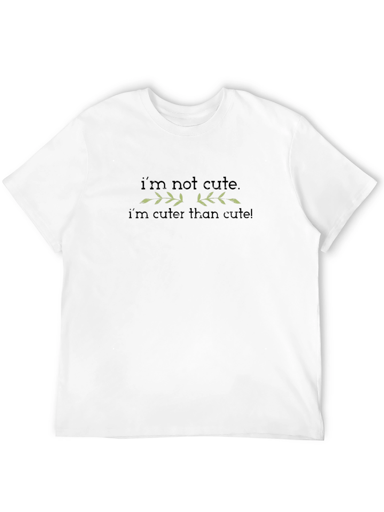 Im Not Cute Black T-Shirt