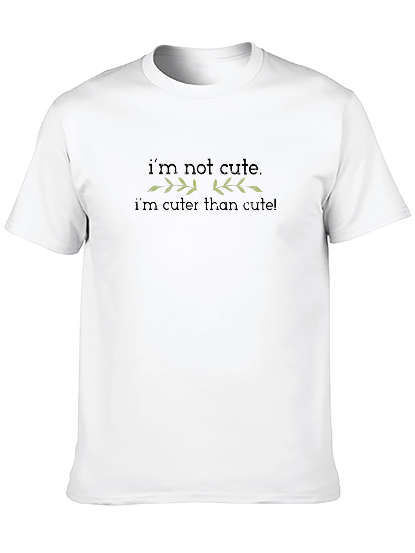 Im Not Cute Black T-Shirt