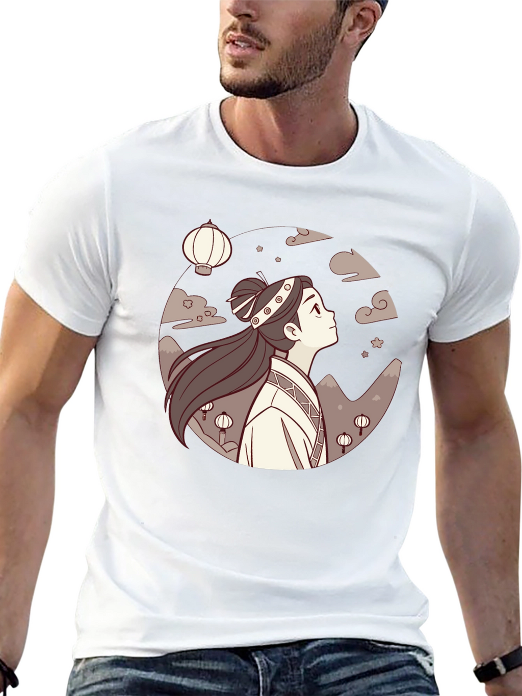 Anime Girl Lanterns Black T-Shirt