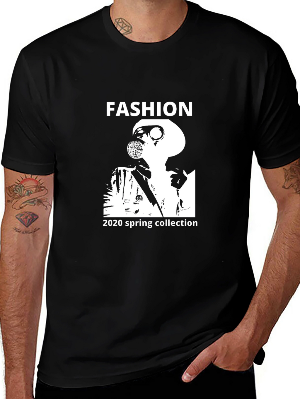 Fashion 2020 Spring Collection Black T-Shirt