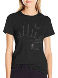 Dream House Graphic Tee - Unisex Black Cotton T-Shirt