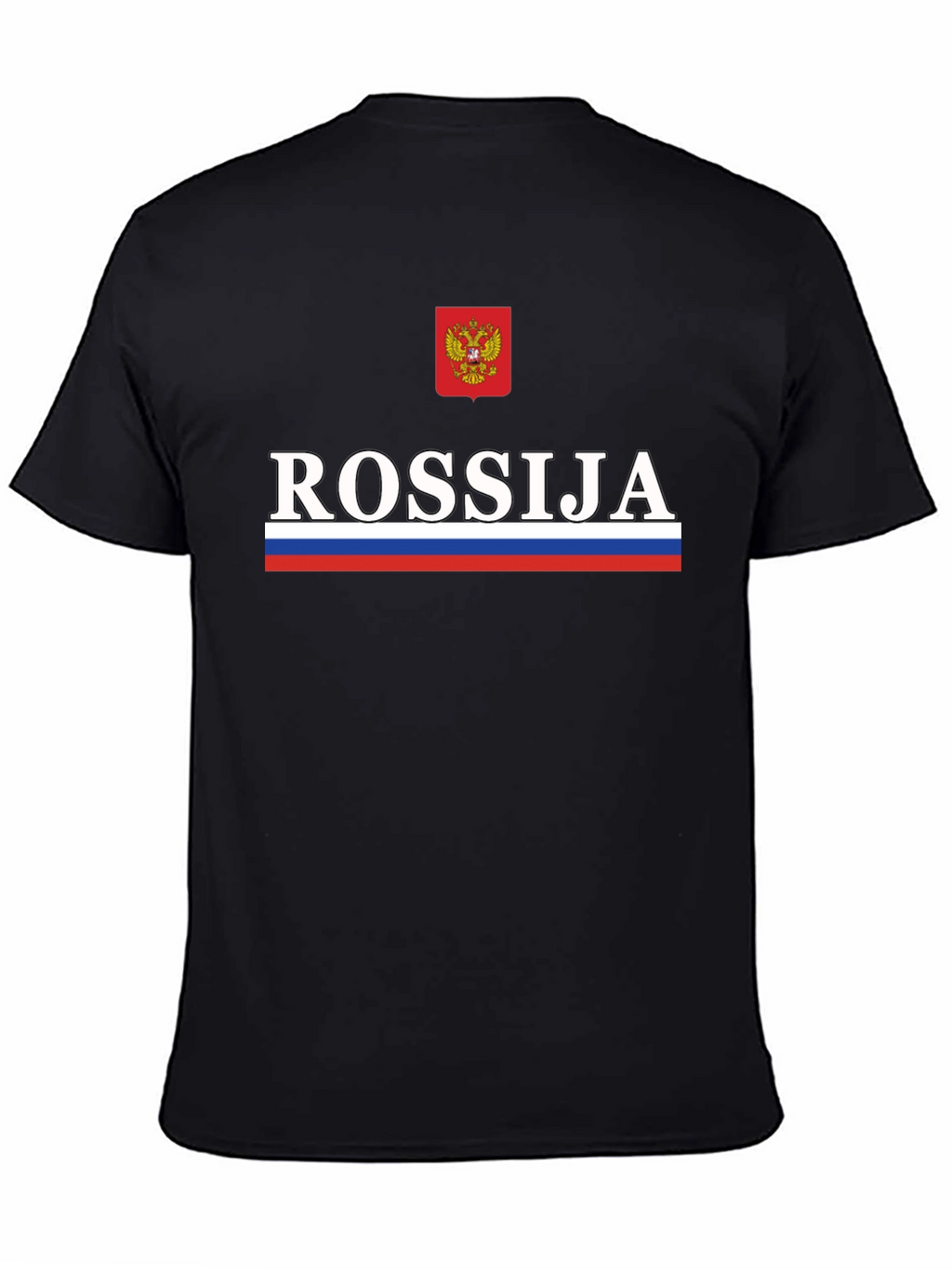 Rossija Russia T-Shirt - Black Patriotic Tee