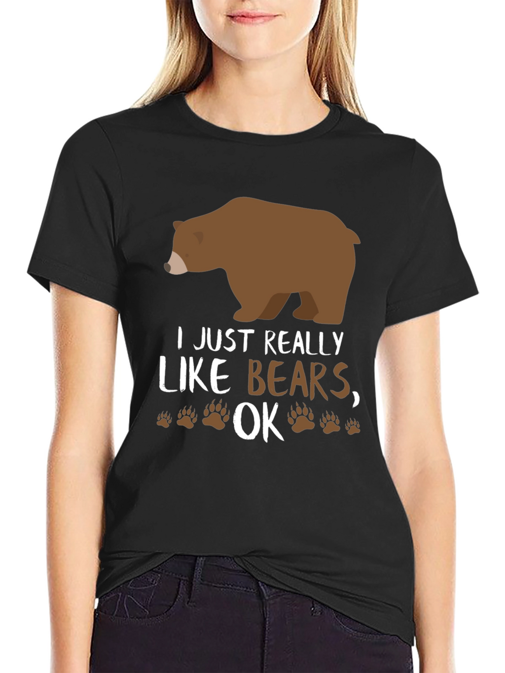 I Just Really Like Bears OK? Novelty T-Shirt