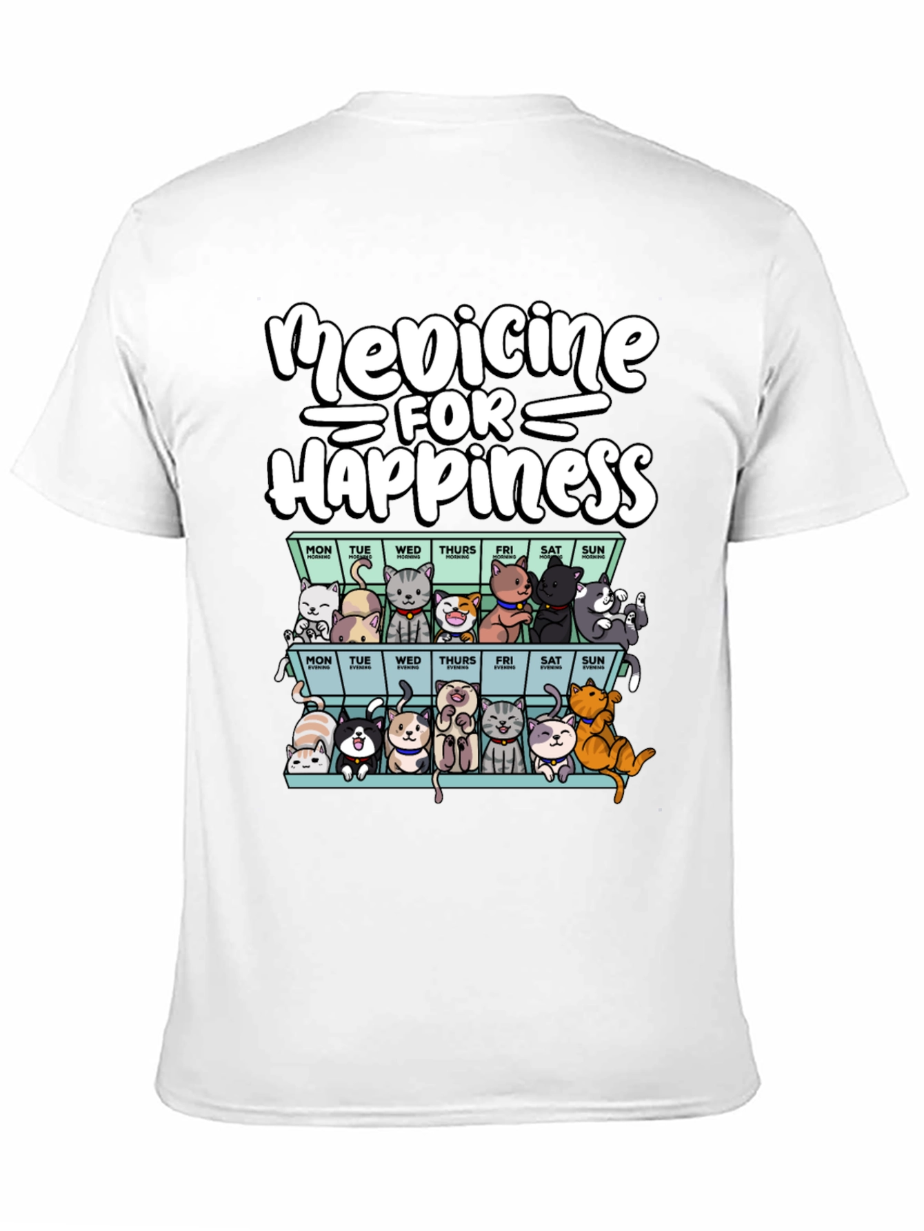 Medicine for Happiness Cat T-Shirt