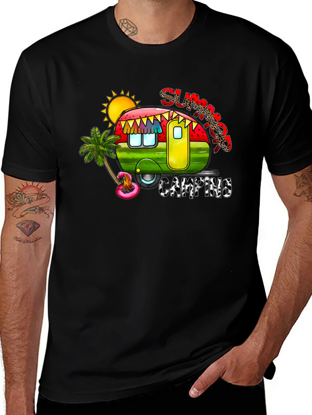 Summer Camping Graphic Tee