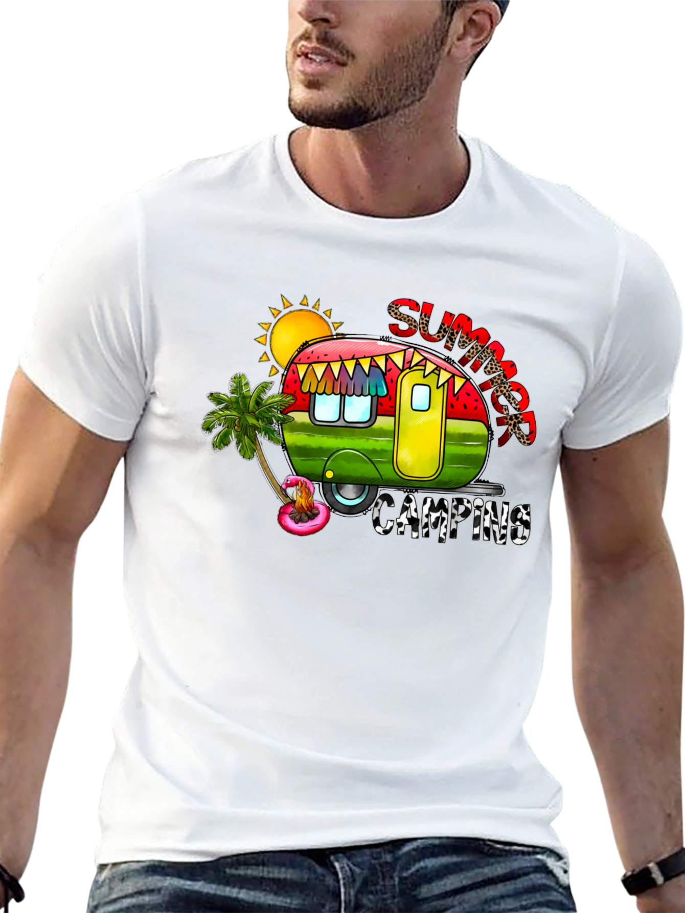 Summer Camping Graphic Tee