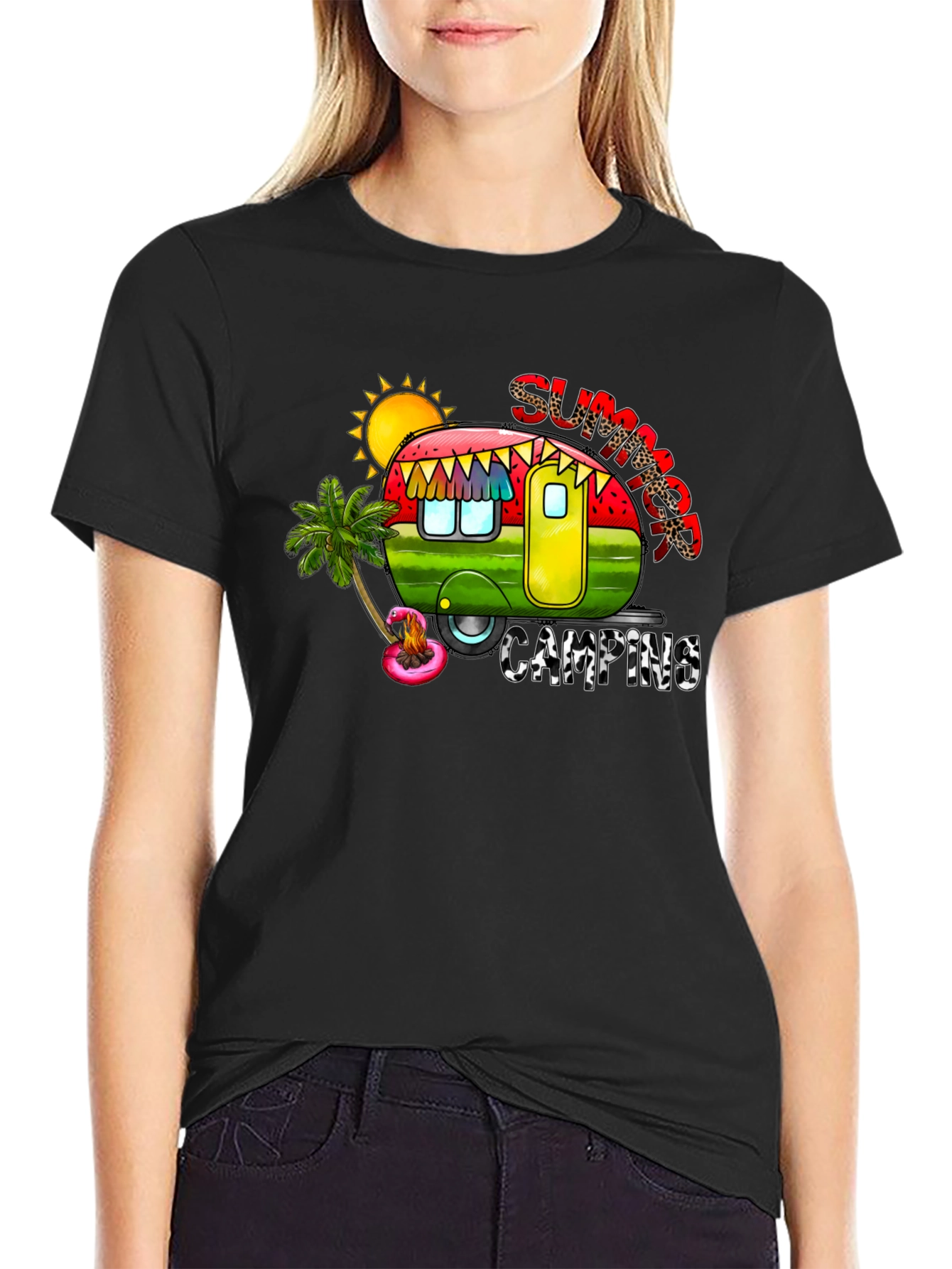 Summer Camping Graphic Tee