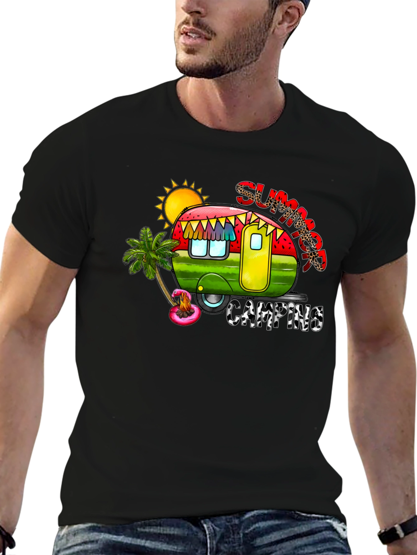 Summer Camping Graphic Tee