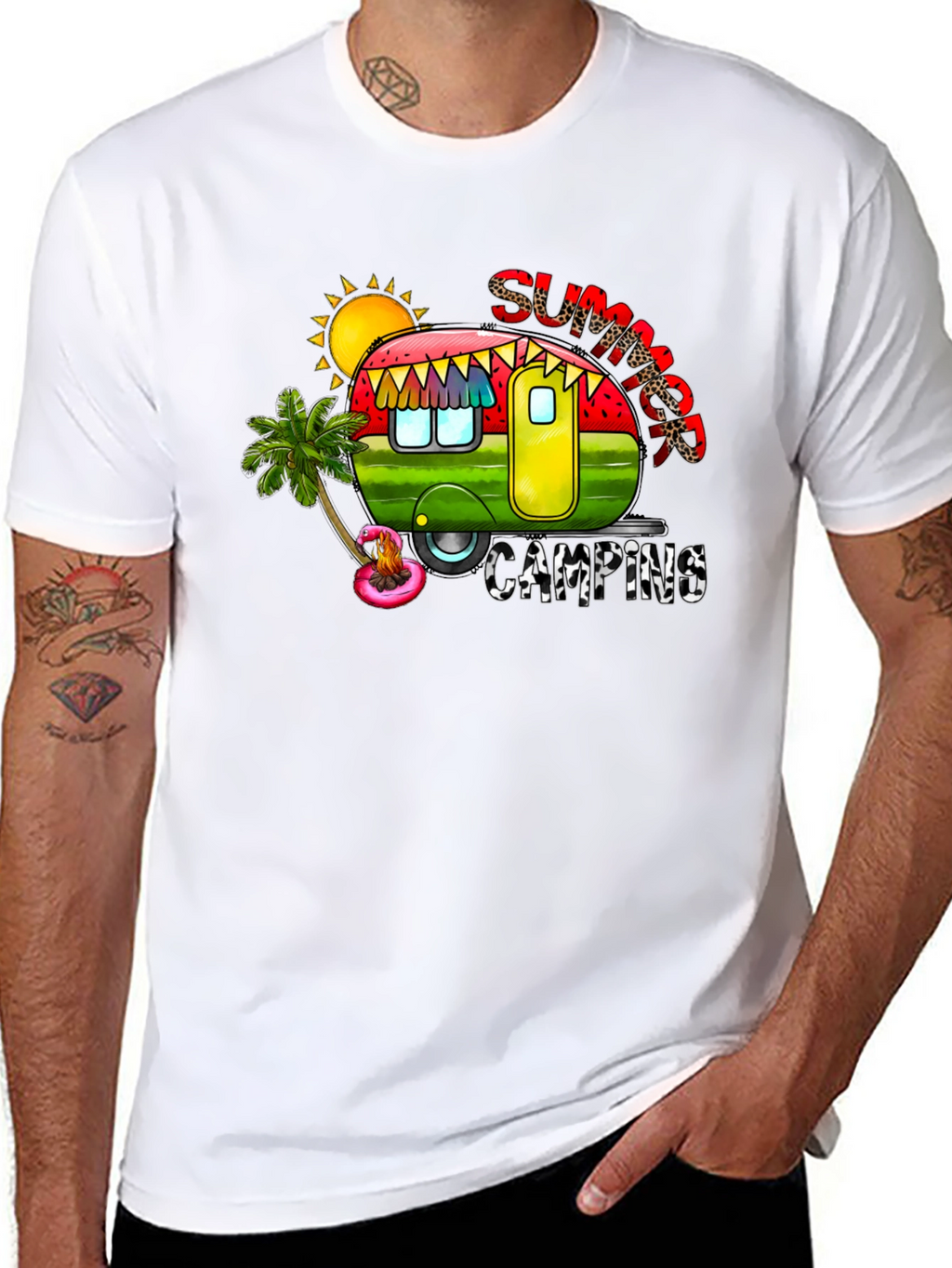 Summer Camping Graphic Tee