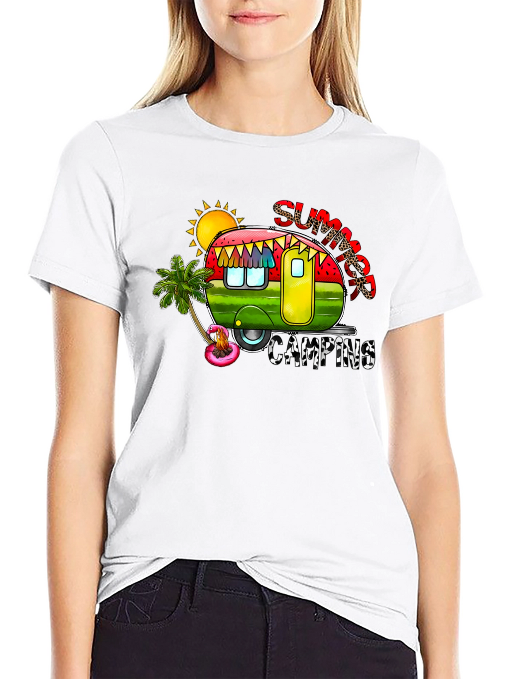 Summer Camping Graphic Tee