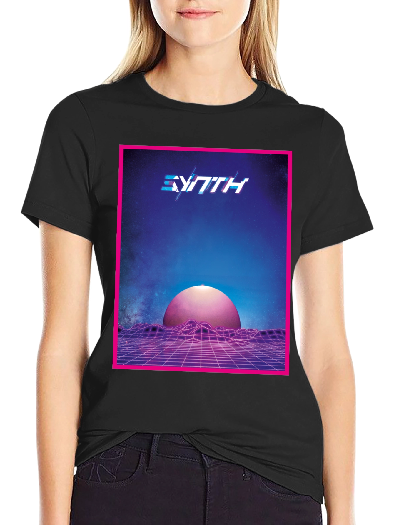 Synthwave Retro T-Shirt - 80s Style Graphic Tee
