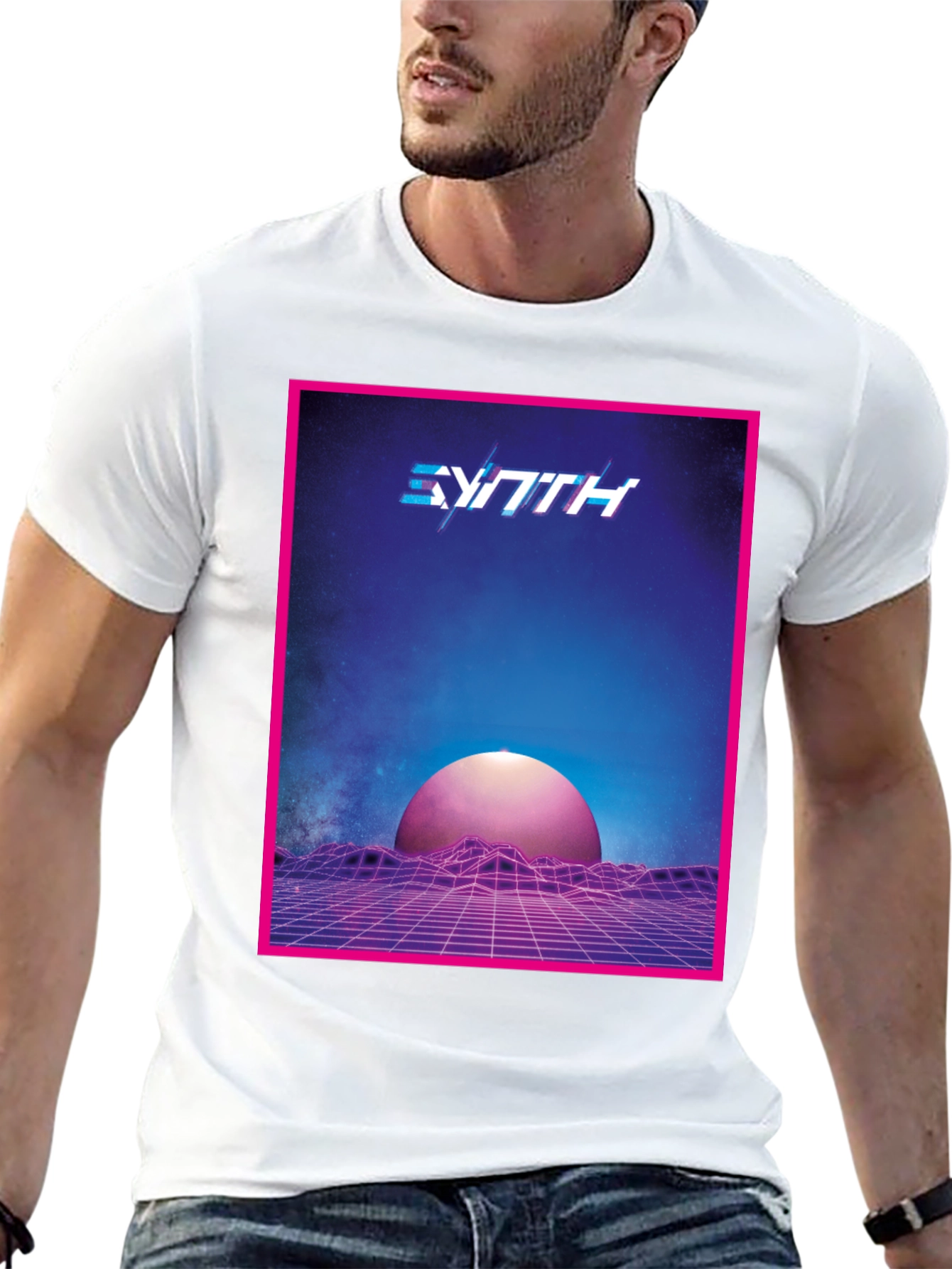 Synthwave Retro T-Shirt - 80s Style Graphic Tee
