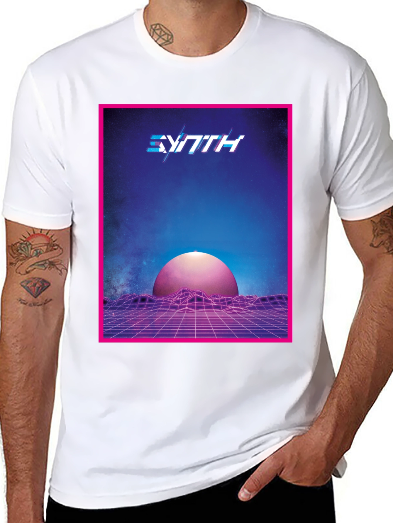 Synthwave Retro T-Shirt - 80s Style Graphic Tee