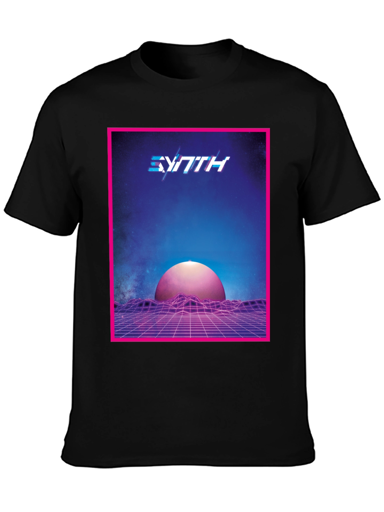 Synthwave Retro T-Shirt - 80s Style Graphic Tee