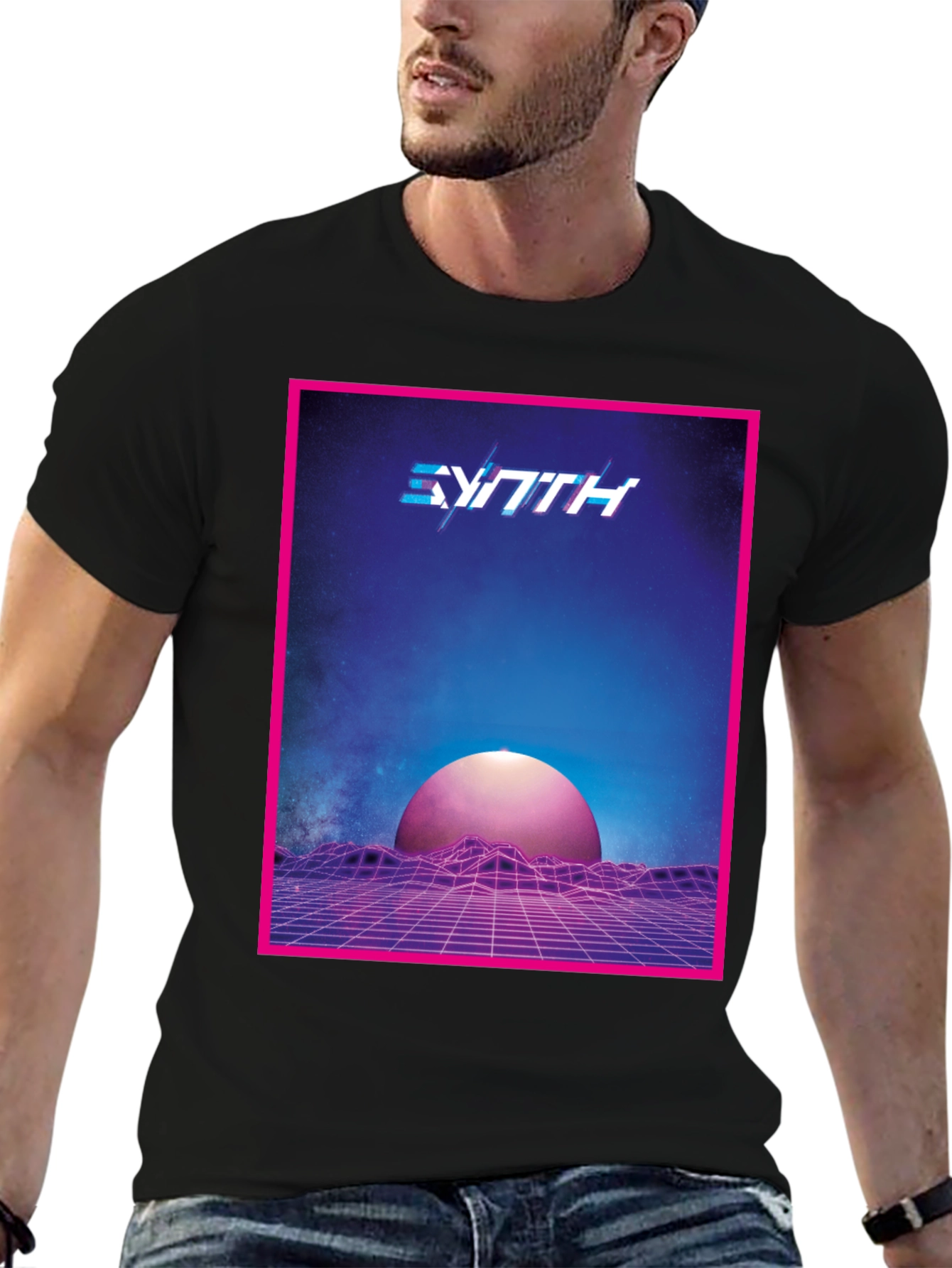 Synthwave Retro T-Shirt - 80s Style Graphic Tee