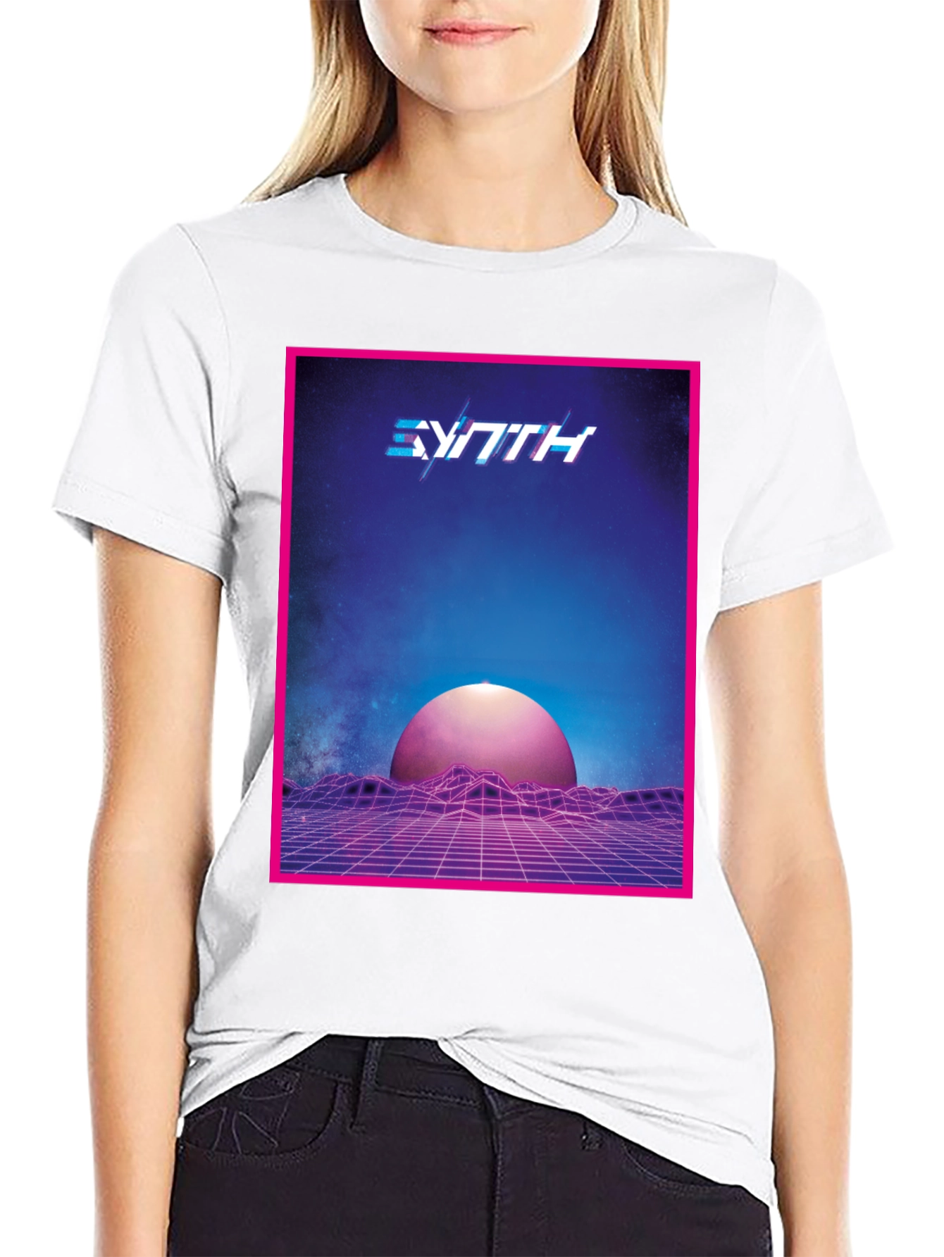 Synthwave Retro T-Shirt - 80s Style Graphic Tee
