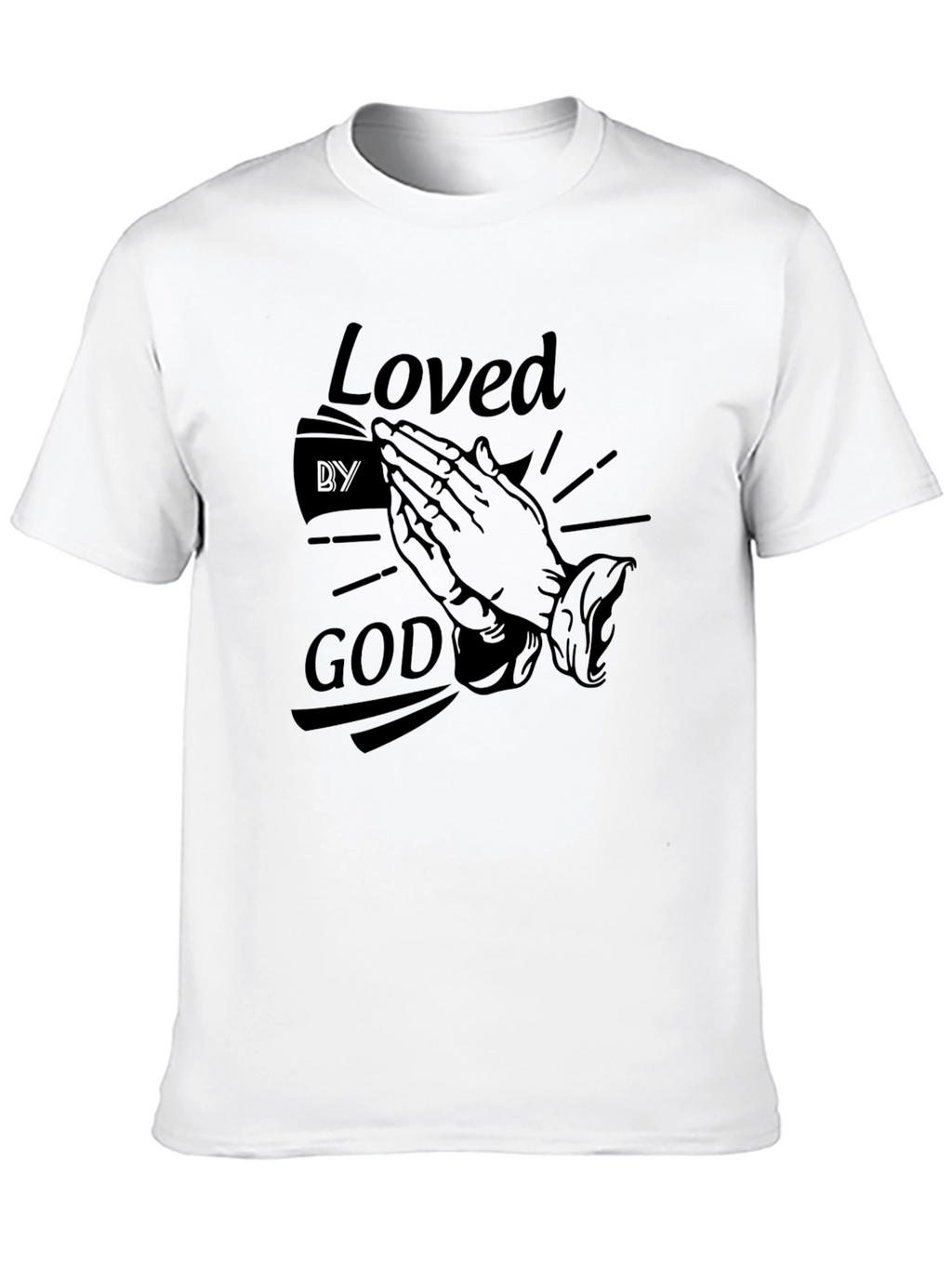 Loved by God Graphic Tee - Black T-Shirt