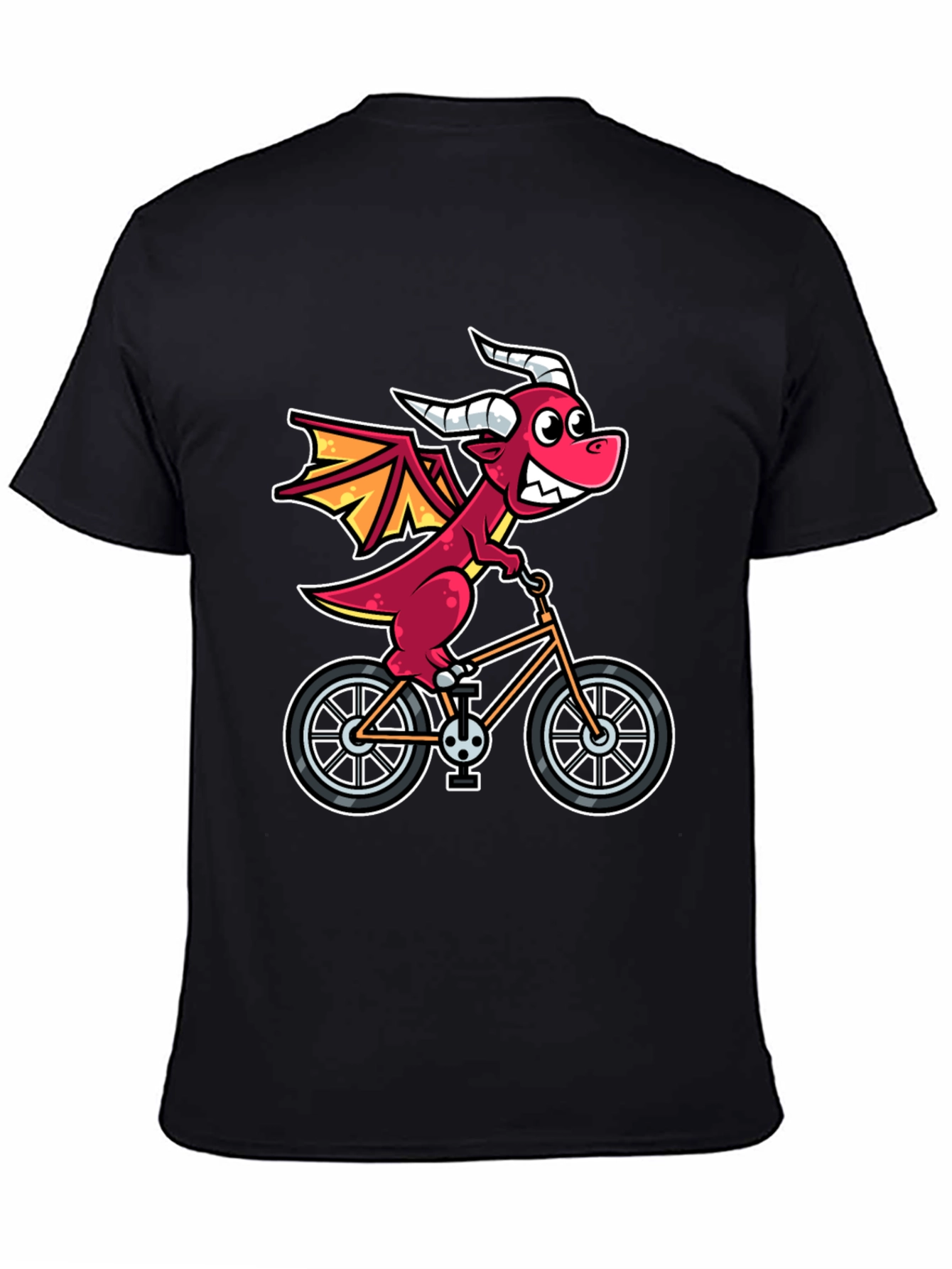 Dragon on Bike Graphic T-Shirt - Fun & Unique Design