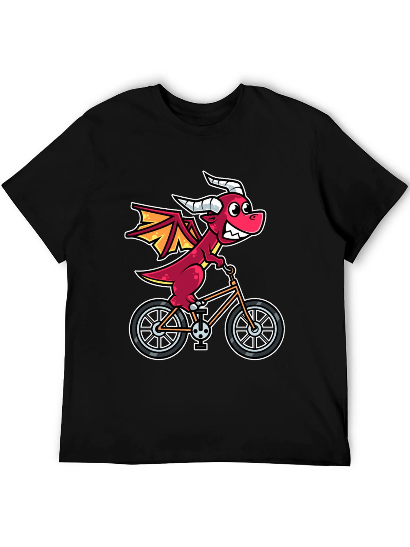 Dragon on Bike Graphic T-Shirt - Fun & Unique Design