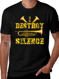 I Destroy Silence Trumpet Graphic Tee